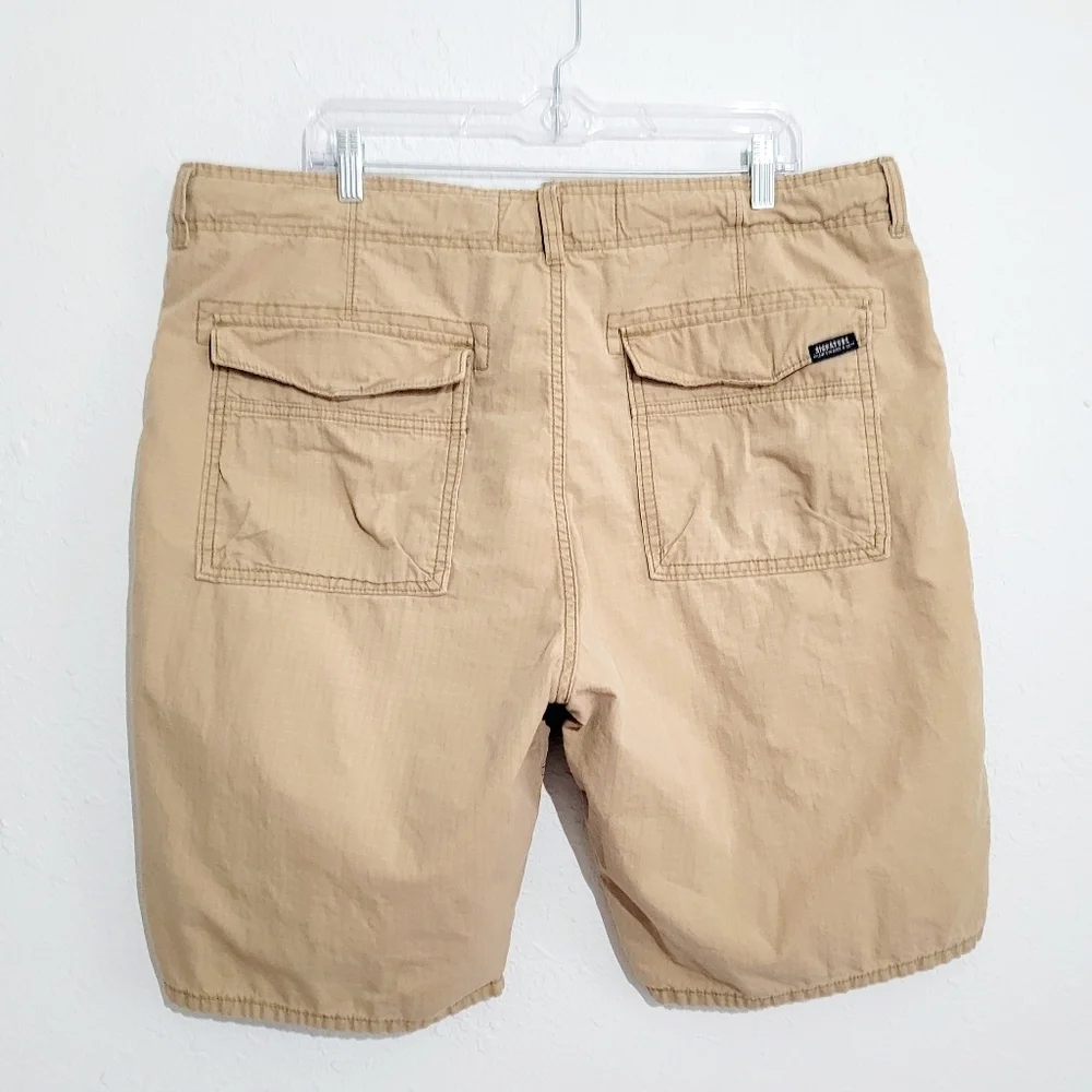 Levi's Signature Mens Size 40 Casual  Utility Chino Flat Front Short 100% Cotton - Picture 3 of 10